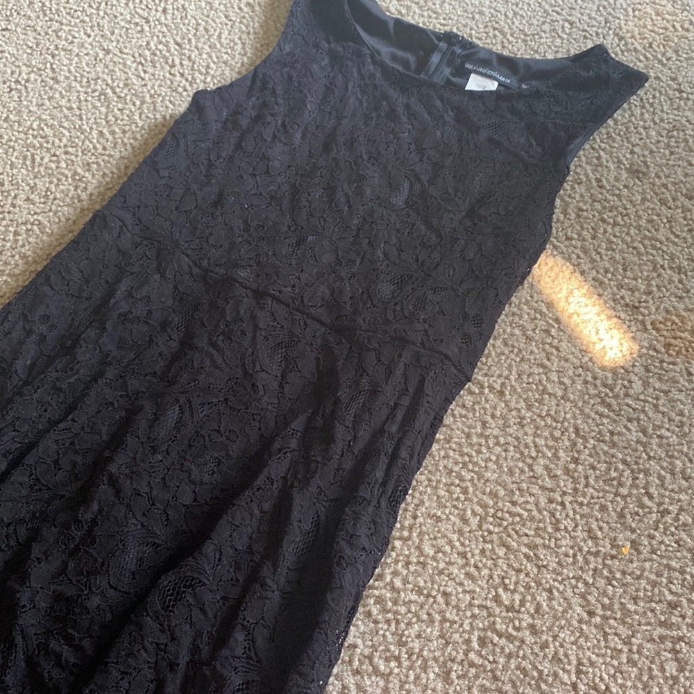 Black floral dress